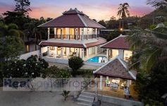 Newly Upgraded Stand-Alone 5-Bed Pure Beachfront Villa, Lamai